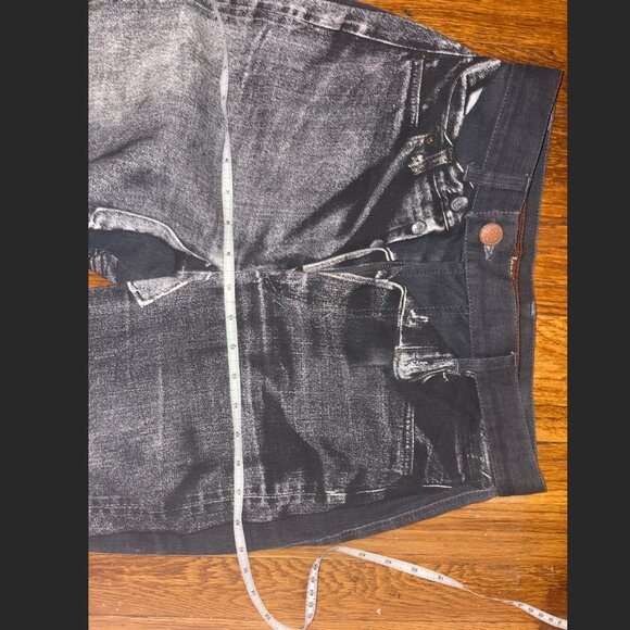 Jean Paul Gaultier – Denim Trompe L'oeil Jeans Black/Gray Size 6 / 8 6/8 FR42 - Picture 3 of 11